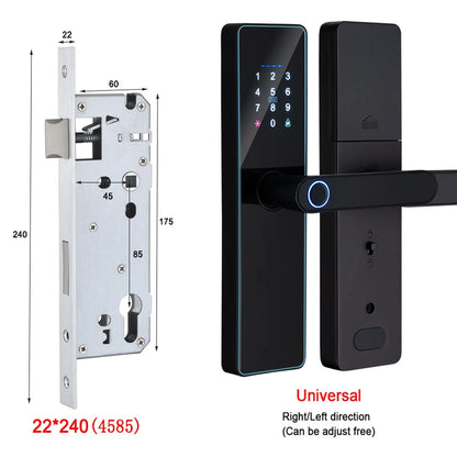 IP65 Waterproof WiFi-Enabled Digital Smart Lock for Front Door Security Smart Keyless Entry Door Lock with Handle