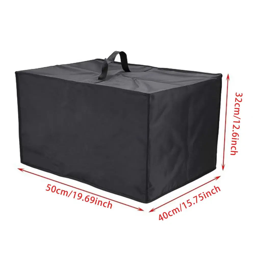 Portable Microwave Cover Cloth Black Polyester Oven Waterproof Dust Cover with Handle Grease Proofing Kitchen Gadgets Protector