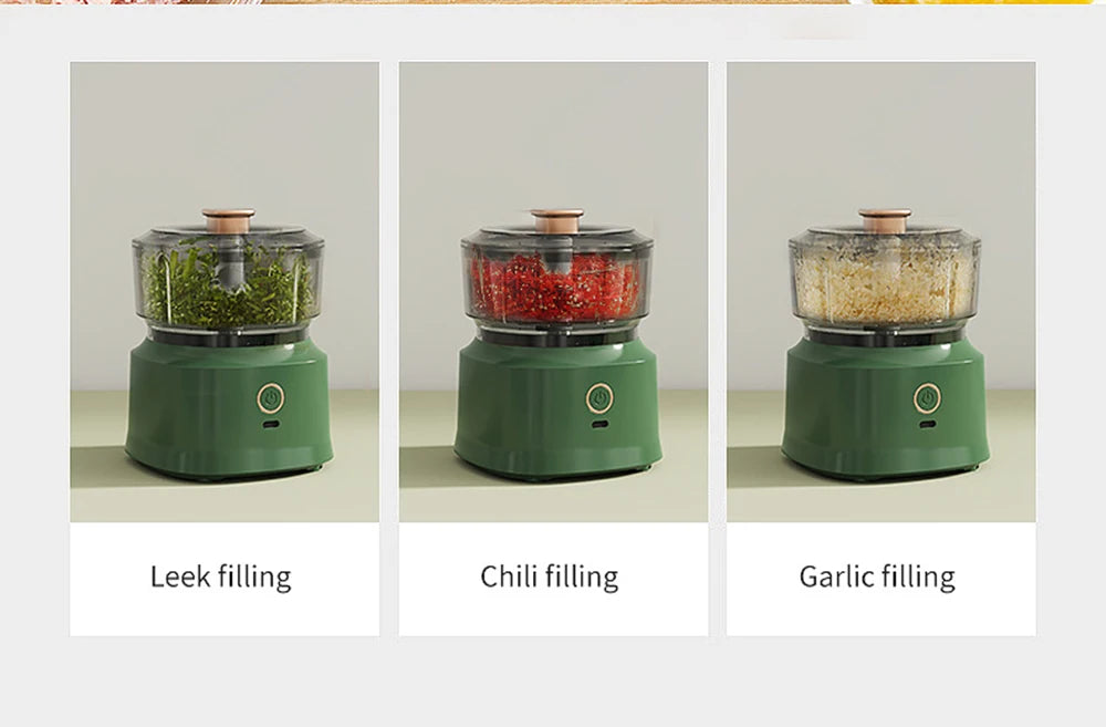 Multifunction Electric Garlic Beater 350ml Wirelessly Blender Comes with Complimentary Food Mixer Can Make Baby Supplement Food
