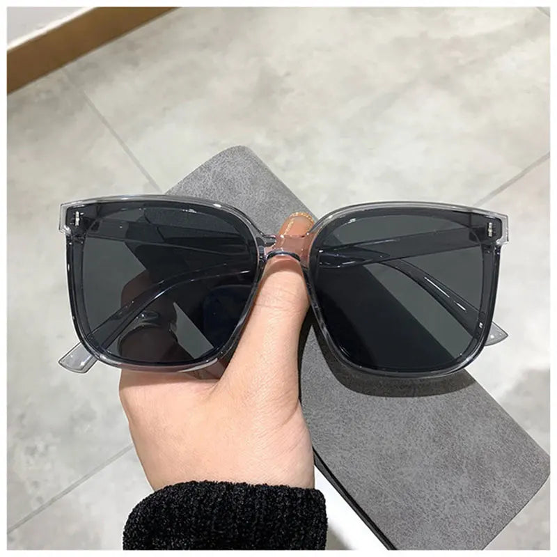 OIMG Vintage Square Sunglasses Women Oversized Sunglass Men Retro Black Sun Glasses Shades Goggle UV400  Oculos De Sol