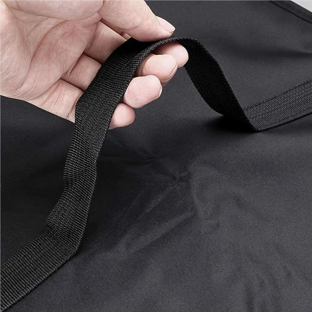 Portable Microwave Cover Cloth Black Polyester Oven Waterproof Dust Cover with Handle Grease Proofing Kitchen Gadgets Protector