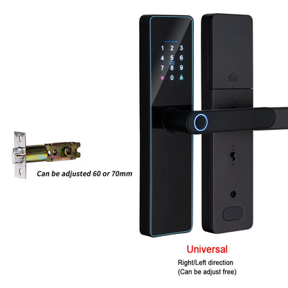 IP65 Waterproof WiFi-Enabled Digital Smart Lock for Front Door Security Smart Keyless Entry Door Lock with Handle