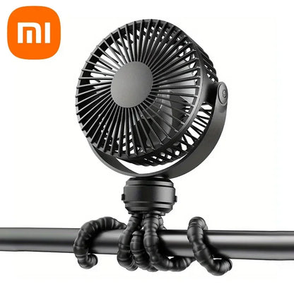 Xiaomi Fan for Cart Stroller Fans Portable Outdoor Fan Clip On for Baby 3 Speeds USB Rechargeable Handheld Electric Fan Home