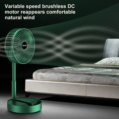 Telescopic fan folding portable Table Desk Fan USB Charging Multi-Function Dormitory Bed Office Desktop Folding Electric Fan