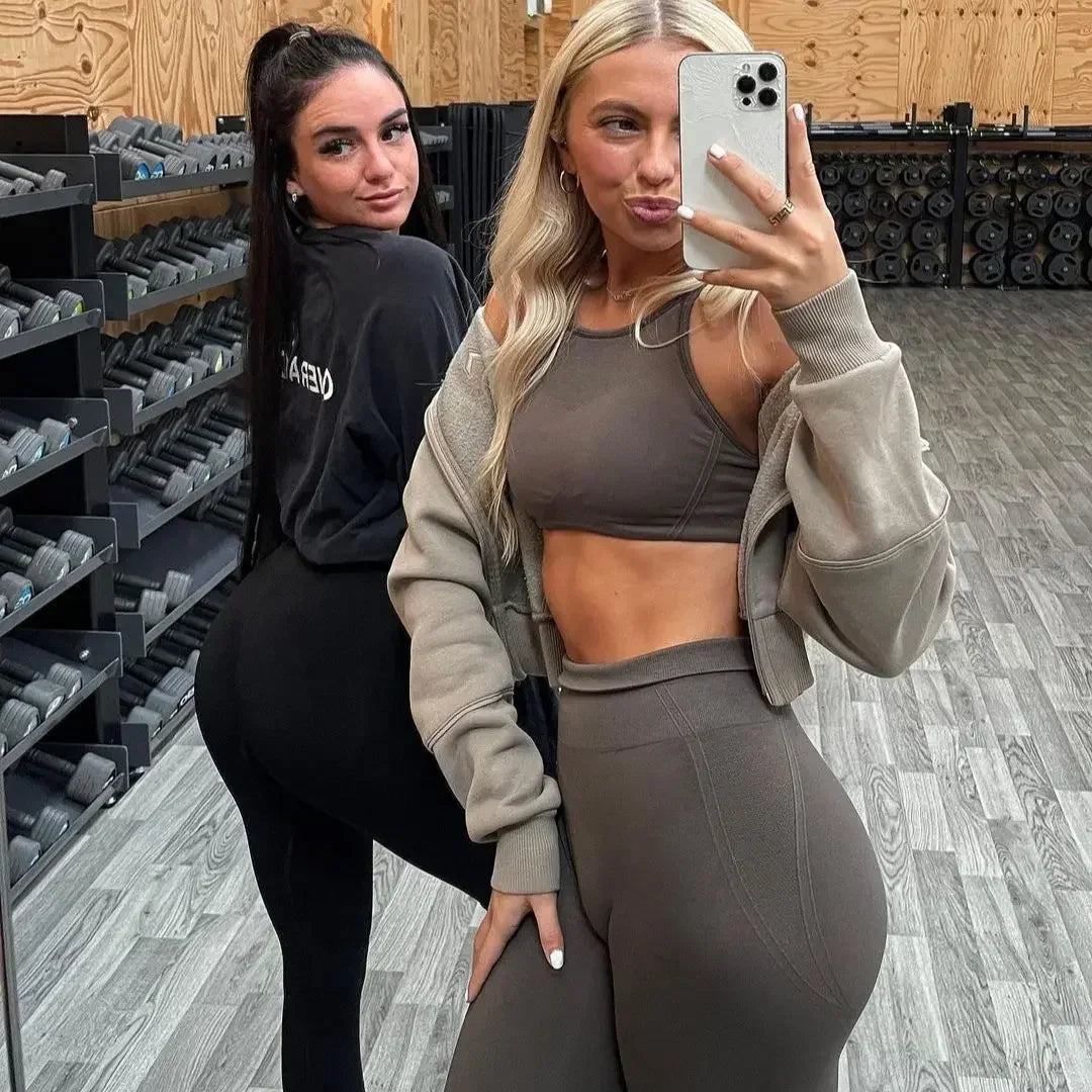 Effortless Seamless Leggings Women Scrunch Bum Workout High Waist Yoga Pants Butt Gym Clothing Active Sports Wear Pilates Tights