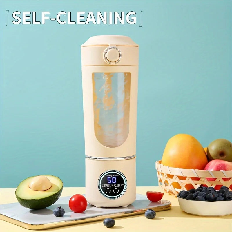 Portable Juicer Cup 700ML Large Capacity 12-Leaf Blade Powerful Motor Fast Stirring Blender Mixer Outdoor Mixing Cup