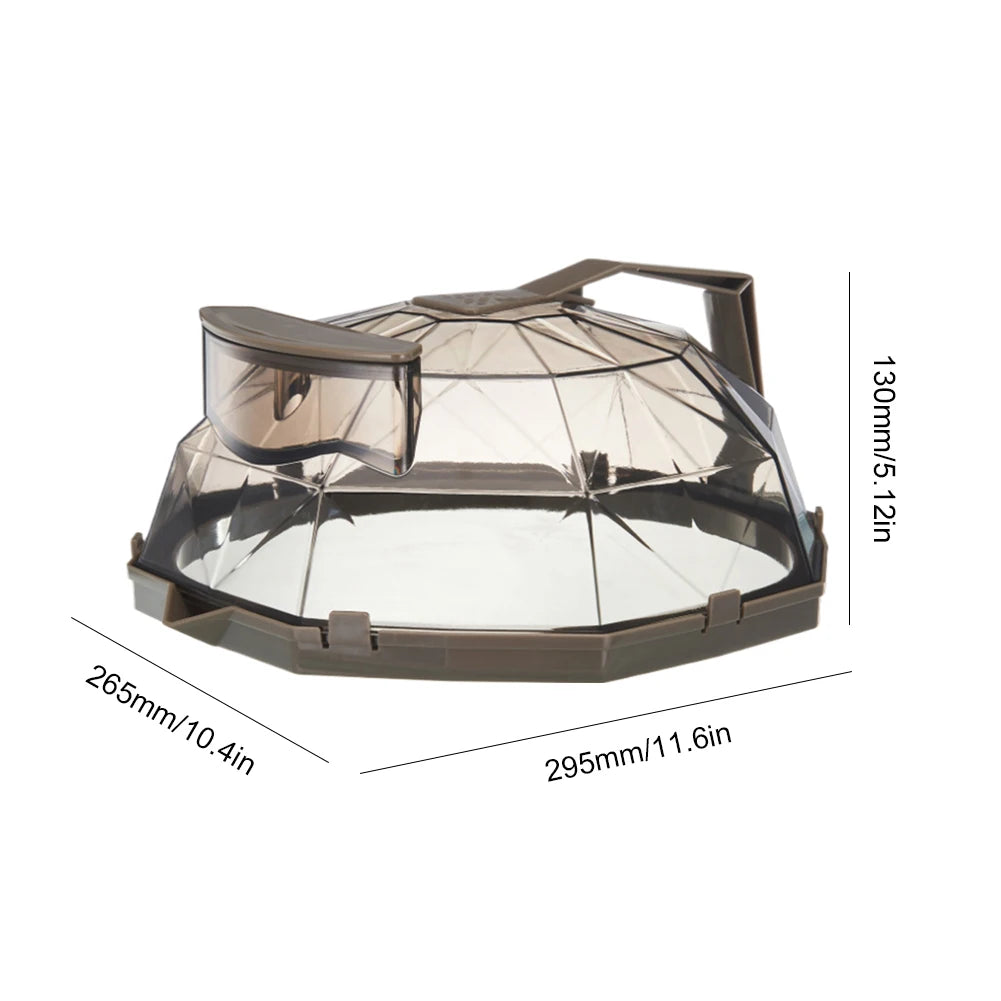 Clear Microwave Cover for Food, Microwave Splatter Cover with Water Steamer and Handle, Plate Covers, Kitchen Gadgets