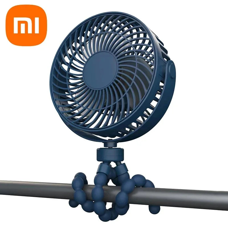 Xiaomi Fan for Cart Stroller Fans Portable Outdoor Fan Clip On for Baby 3 Speeds USB Rechargeable Handheld Electric Fan Home