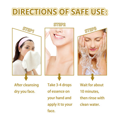 Gold Ginseng Face Essence Polypeptide Lightning Facial Serum for Skin Care 120ml