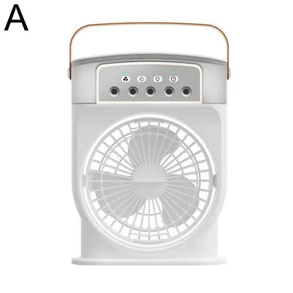 Portable Fan Air Conditioners USB Electric Fan 3 In 1 Humidifier Air Cooler LED Night Light Adjustment For Home Office Fan New