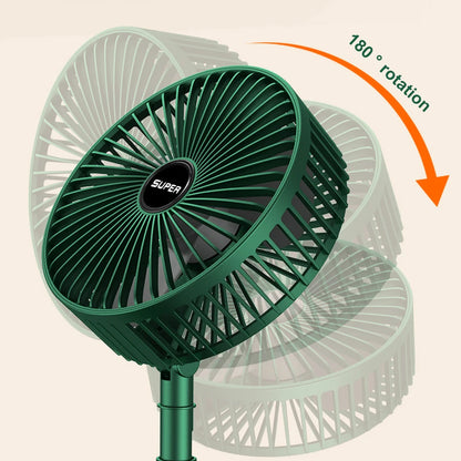 Telescopic fan folding portable Table Desk Fan USB Charging Multi-Function Dormitory Bed Office Desktop Folding Electric Fan