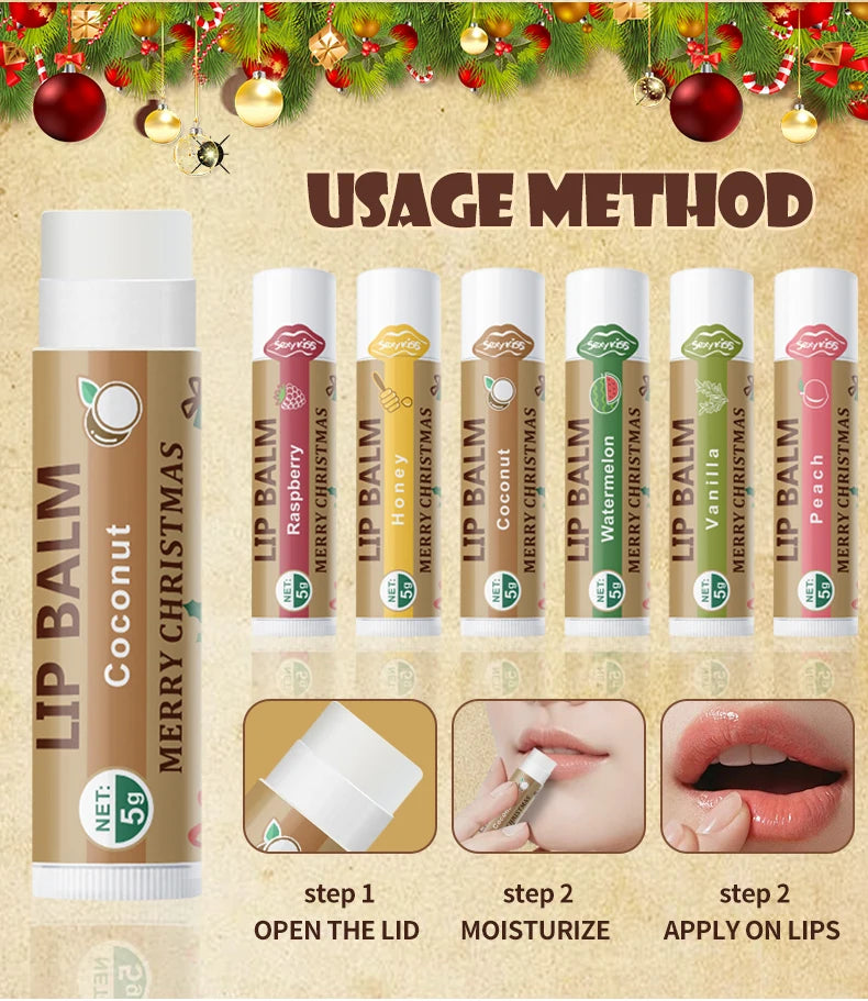 Lips Moisturizing Balm 6PCS/box set