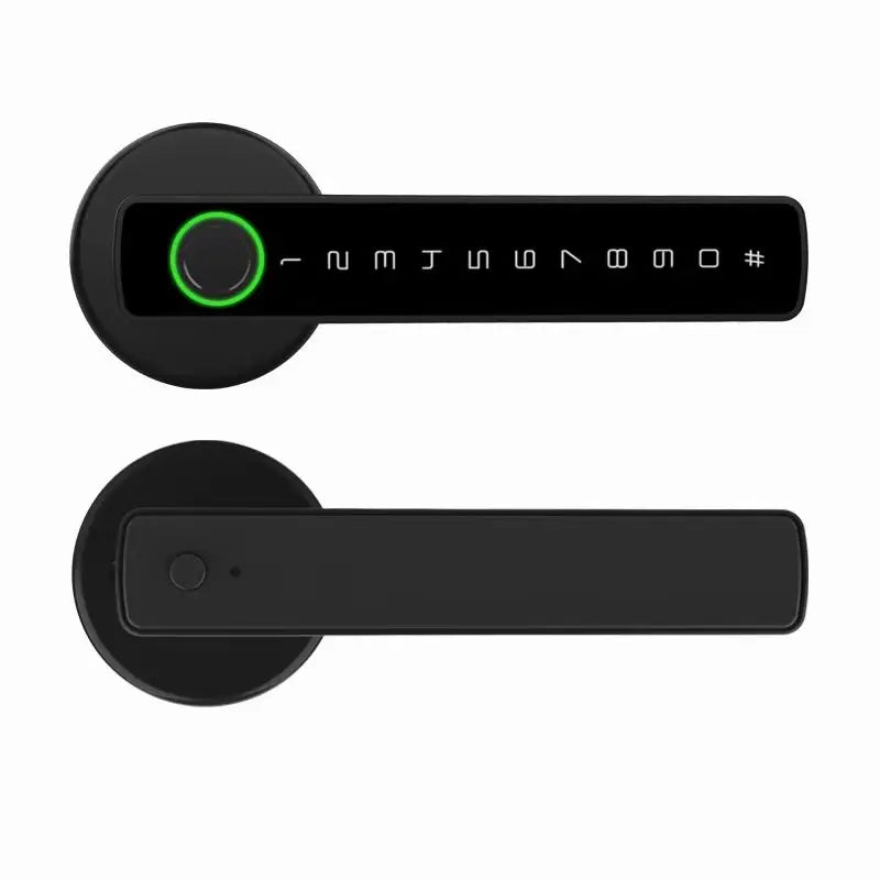 Fingerprint Door Lock Touchscreen Keypad Deadbolt Lock with Reversible Handle Tuya APP Remote Control Biometric Smart Lock
