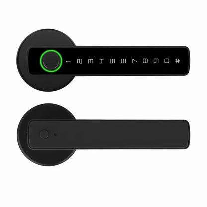 Fingerprint Door Lock Touchscreen Keypad Deadbolt Lock with Reversible Handle Tuya APP Remote Control Biometric Smart Lock
