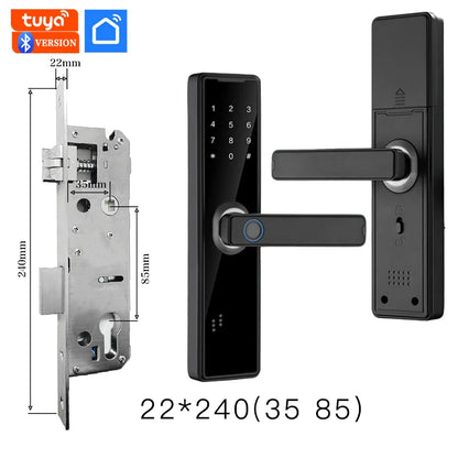 PHIPULO Tuya Bluetooth Electronic Door Lock Work with Digital Smart Lock App Remote Unlocking Digital Door Lock 2024 New