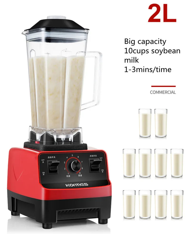Electric Multifunctional Household Kitchen Soymilk Machine With Wall Breaking Machine Big Powerful Blender Smoothies Maker