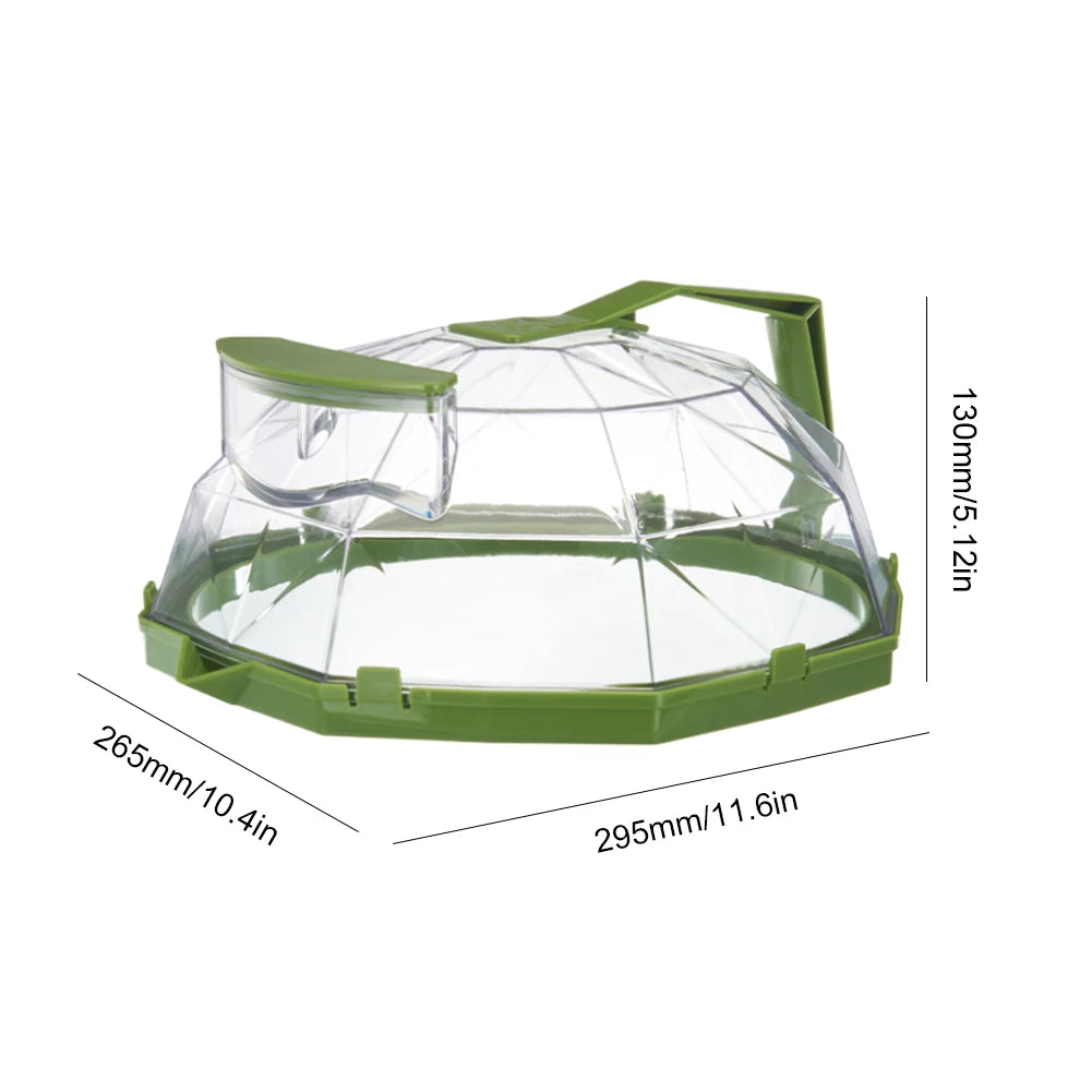 Clear Microwave Cover for Food, Microwave Splatter Cover with Water Steamer and Handle, Plate Covers, Kitchen Gadgets