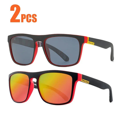 1-2PCs Square Polarized Sunglasses Anti Glare Sun Shades For Summer Party Vacation Travel Driving Fishing