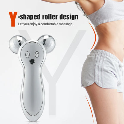 EMS Pulse Neck Face Massager Roller 4D Facial Lifting Machine