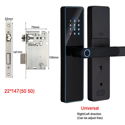 IP65 Waterproof WiFi-Enabled Digital Smart Lock for Front Door Security Smart Keyless Entry Door Lock with Handle
