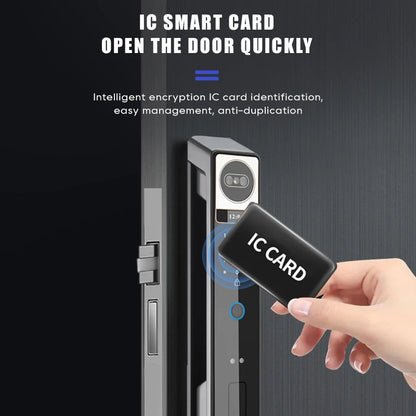 Tuya 3D Face Camera Recognition Digital Smart Door Lock With Camera FIngerprint Password Unlock Keyless For Video Surveillance
