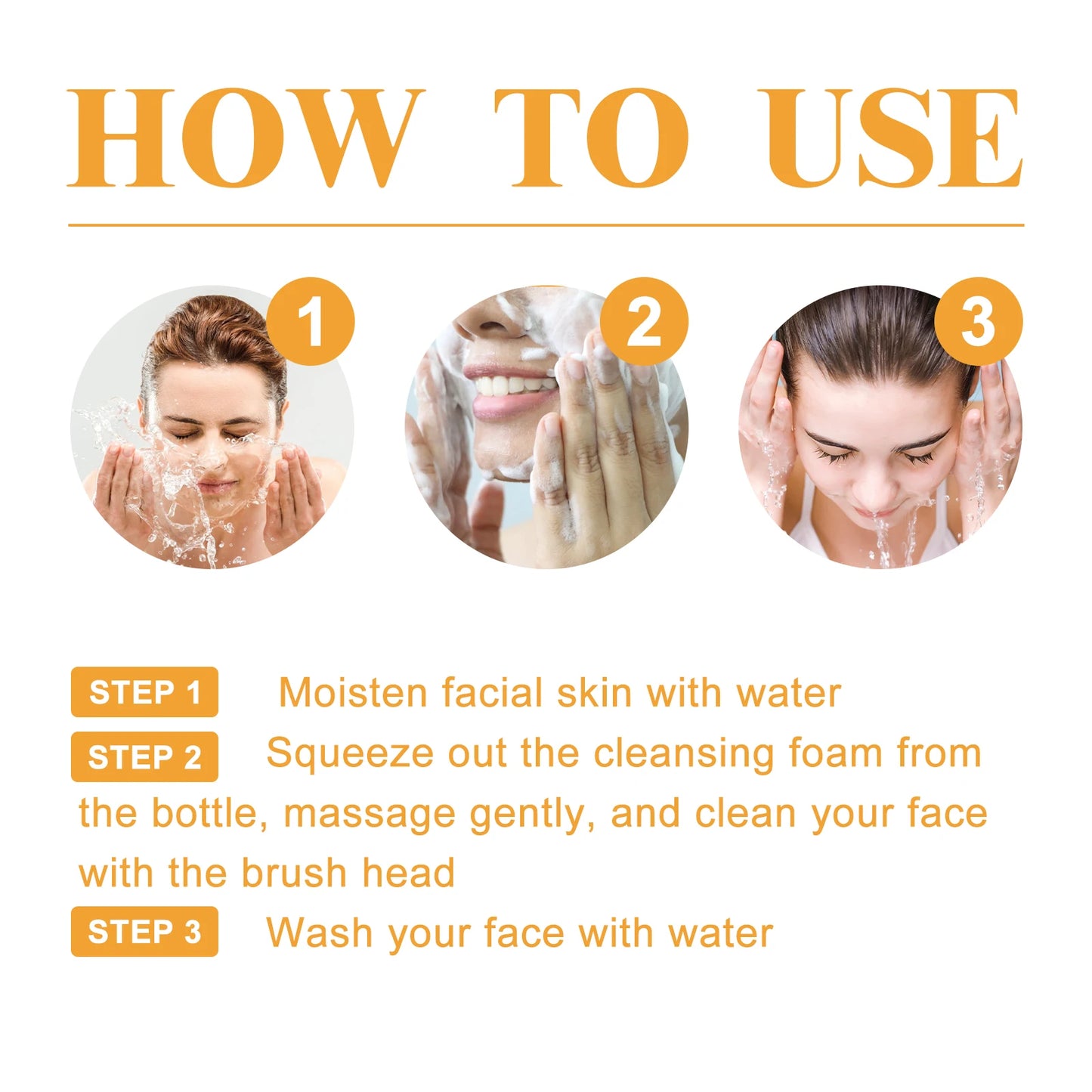 Turmeric Skin Cleansing Oil Control Fade Acne Marks Brighten Foam Cleanse