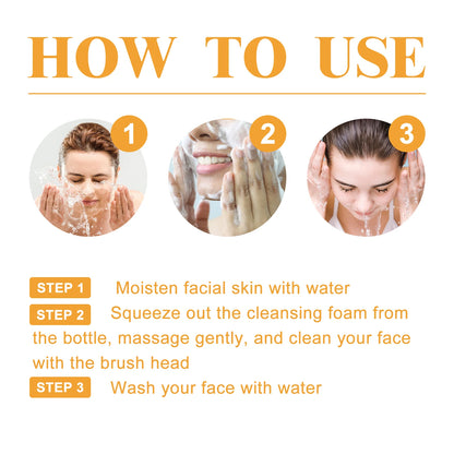 Turmeric Skin Cleansing Oil Control Fade Acne Marks Brighten Foam Cleanse