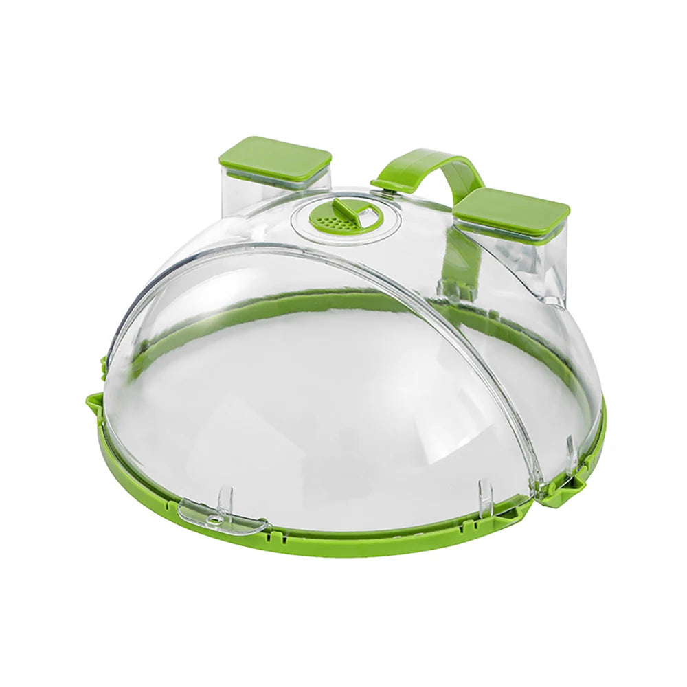 Microwave Splatter Cover for Food with Water Steamer and Handle Clear Microwave Plate Cover Dish Bowl Cover for Kitchen
