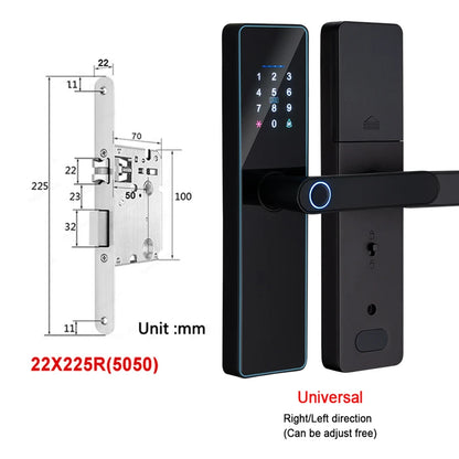 IP65 Waterproof WiFi-Enabled Digital Smart Lock for Front Door Security Smart Keyless Entry Door Lock with Handle