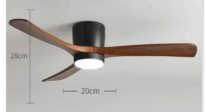 Low Floor Modern Ceiling Fans No Light 36 42 48 56 Inches DC Motor Reversible Blades Remote Control Led Fans Lamp With Lights