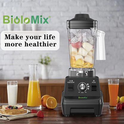 BioloMix Mini Pro 1800W High Power Smoothie Blender BPA Free 1.8L and 0.6L Dual Jar High Performance Kitchen Mixer Juicer