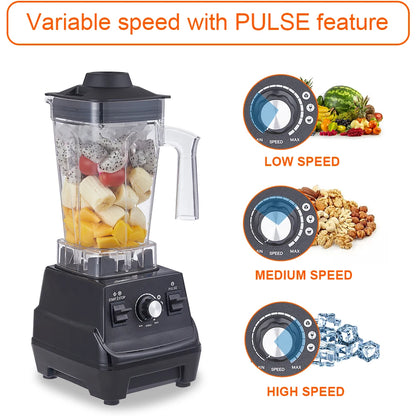 BioloMix Mini Pro 1800W High Power Smoothie Blender BPA Free 1.8L and 0.6L Dual Jar High Performance Kitchen Mixer Juicer