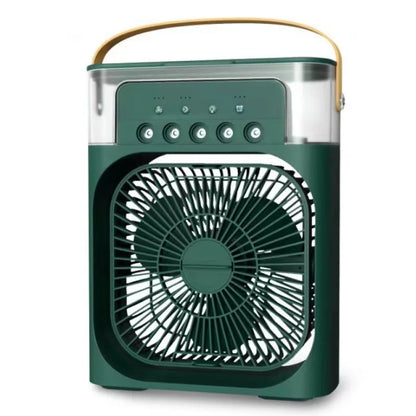 Portable Humidifier Fan 3 in 1 Air Conditioners USB Electric Fan LED Night Light USB 3 Speed Household Small Air Cooler Fans