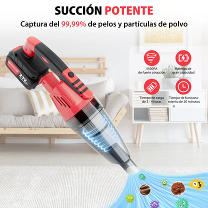 Portable Vacuum Cleaner Wet Dry Handheld Rechargeable Vacuum for Car Home Floor