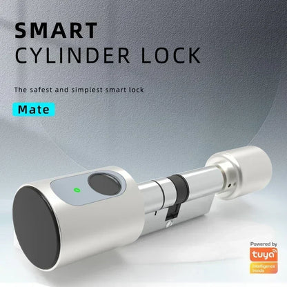 TUYA BLE Smart Home Door Lock DIY Cylinder Core Fingerprint APP Key IC Card Unlock Electronic Smart Lock Digital Keyless Replace