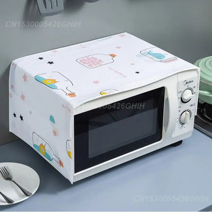 Microwave Oven Dust Cover Slow Furniture Aging Side Bag Design Nordic Wind Household Accessories Multifunctional Dust Cover