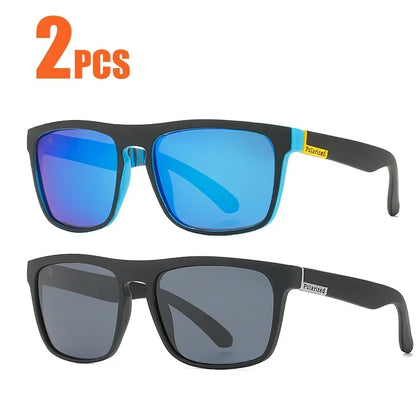 1-2PCs Square Polarized Sunglasses Anti Glare Sun Shades For Summer Party Vacation Travel Driving Fishing