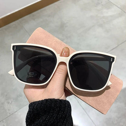 OIMG Vintage Square Sunglasses Women Oversized Sunglass Men Retro Black Sun Glasses Shades Goggle UV400  Oculos De Sol