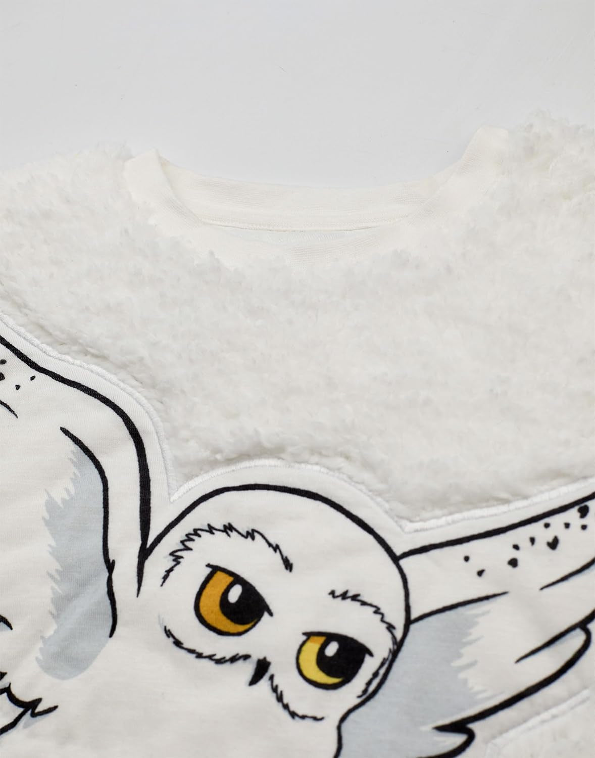 Kids Pyjama Set | Hogwarts Hedwig Long Sleeve Fleece Top & All over Print Loungewear Bottoms | Complete Matching Sleepwear Bundle | Movie Magic Merchandise Apparel Gift