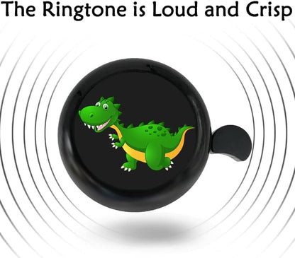 Kids Bike Bell, Cute Dinosaur Ring Bell for Boys, Toddlers, Children'S Bicycle Handlebar Accessory for Tricycle, Scooter, Balance Bike